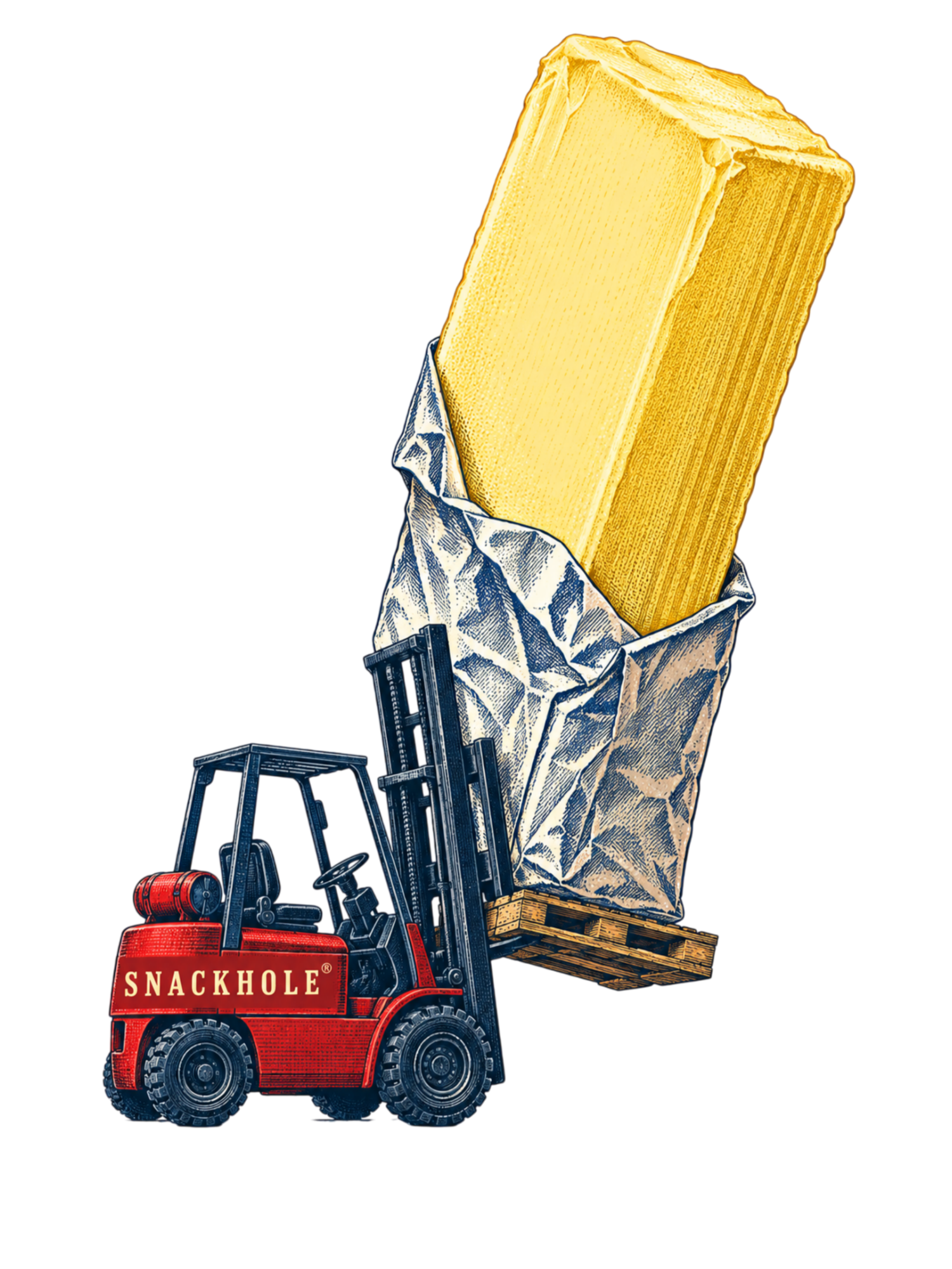 Print artwork for Load bearing butter