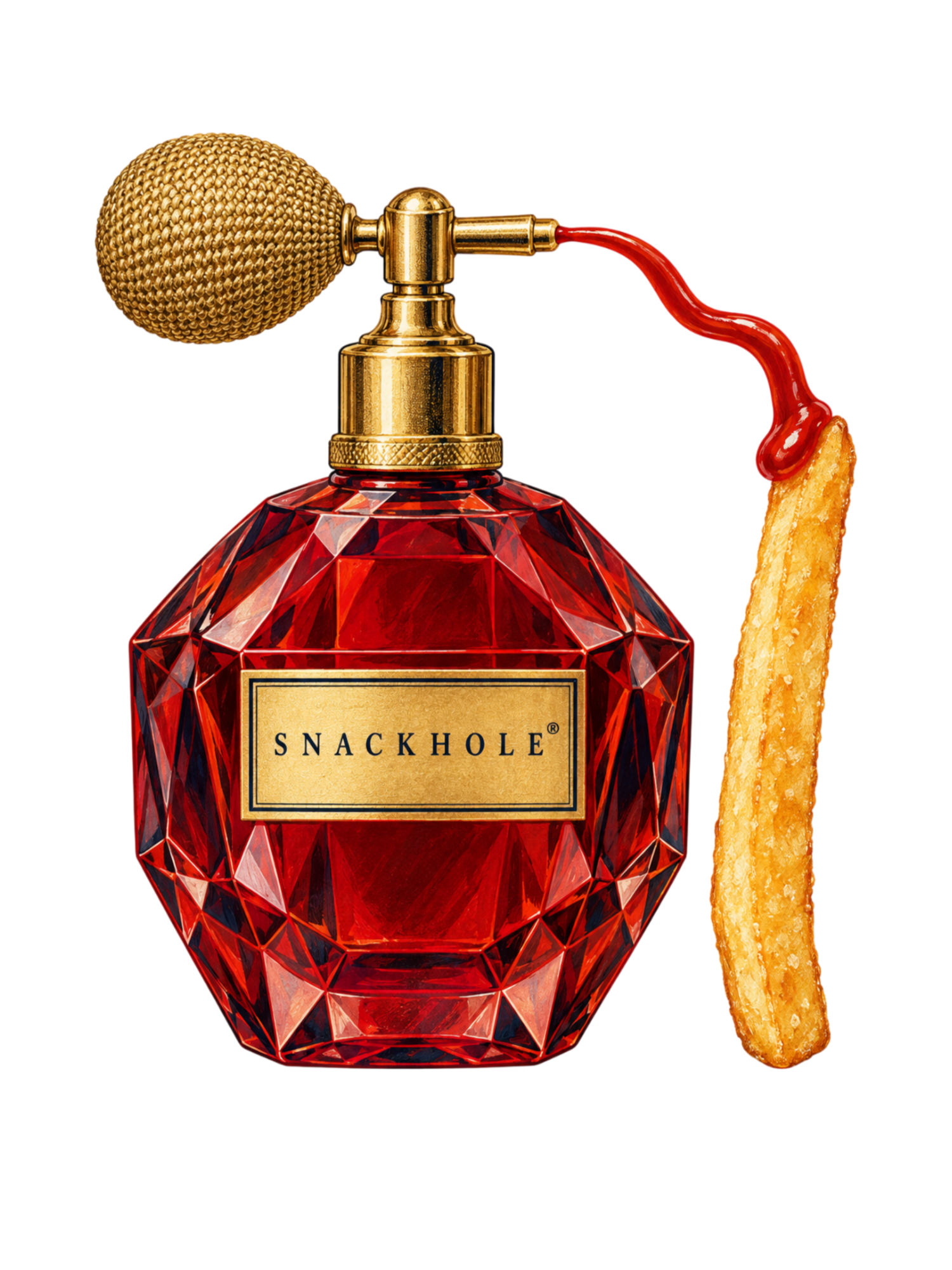 Print artwork for Eau de ketchup