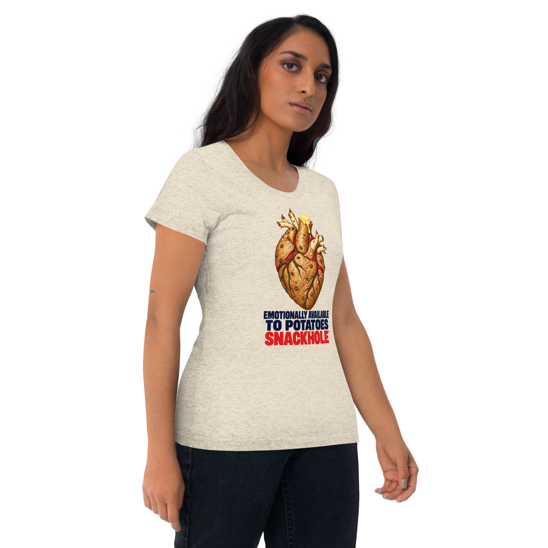 Emotionally available to potatoes — Cloud Blend Tee
