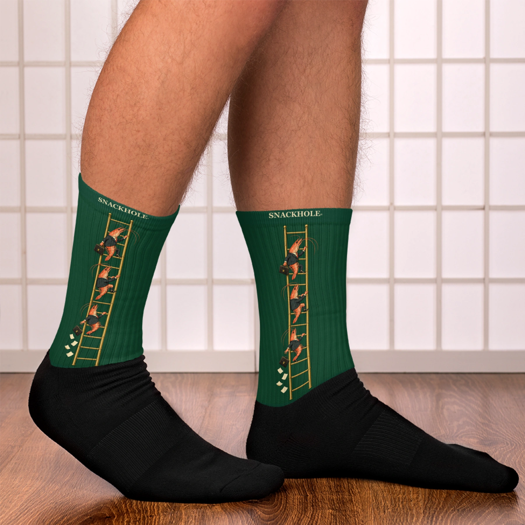 Corporate Ladder — Crew Socks — Front
