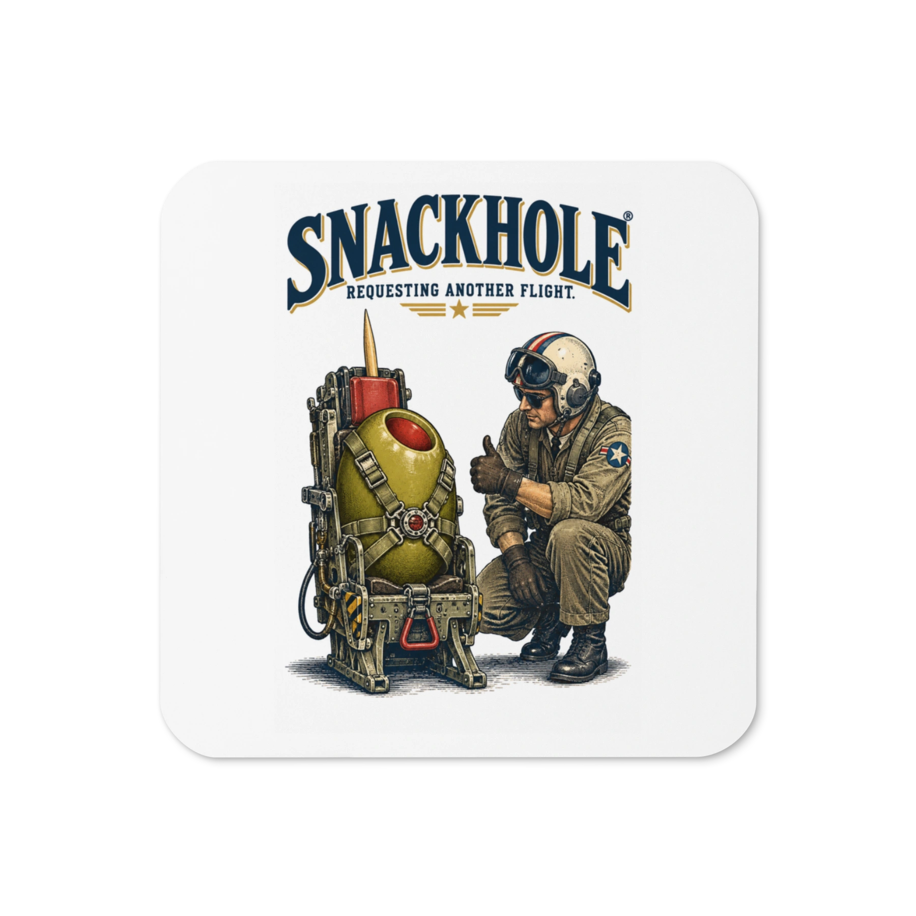 Olive Air Marshal — Coaster — Front