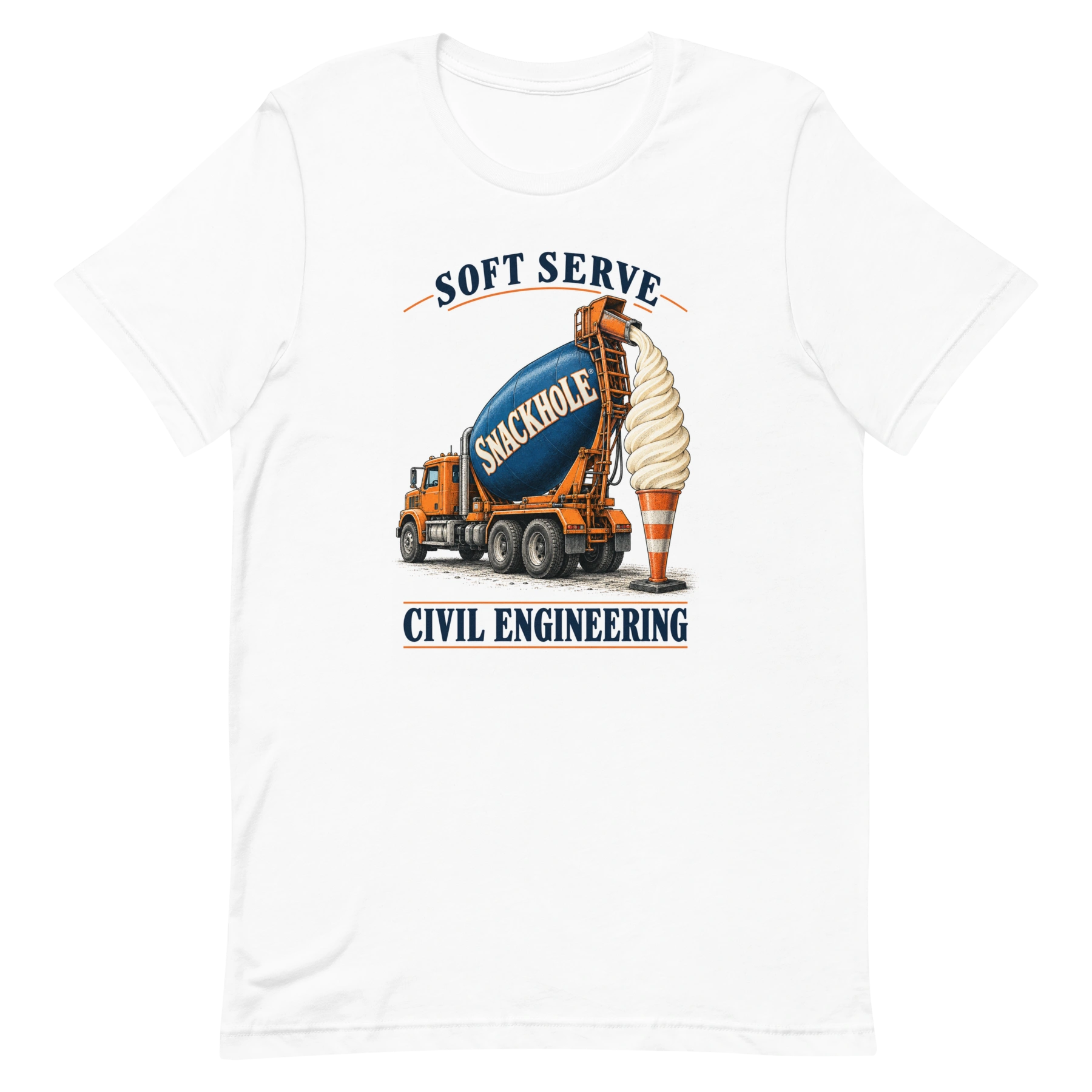 Soft Serve Civil Engineering — T-shirt — Front