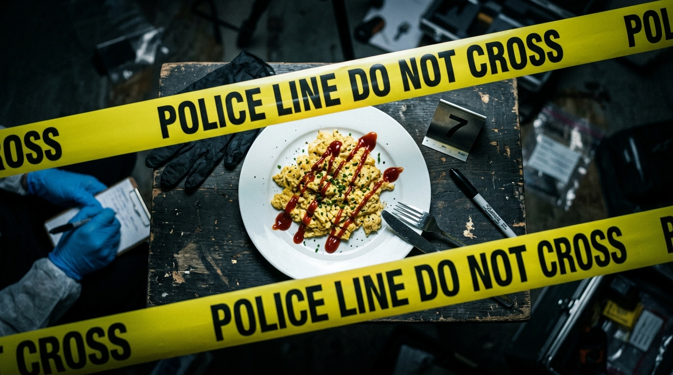 Ketchup on Eggs: A Criminal Investigation