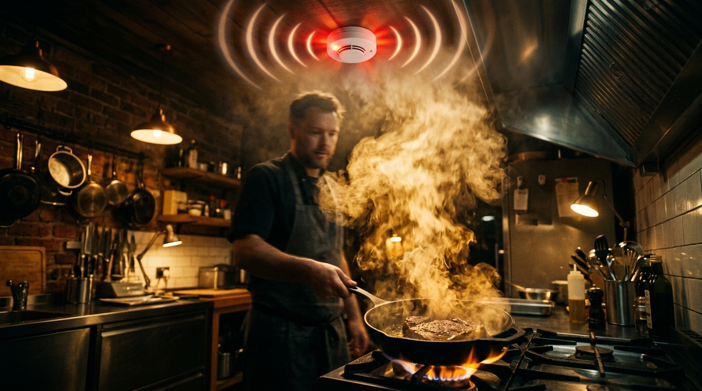 Why Your Smoke Alarm Only Goes Off When You're Actually Cooking